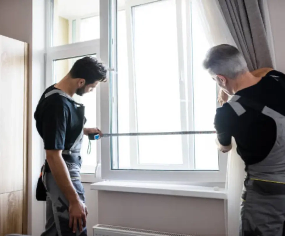 On site visit and measuring and installing