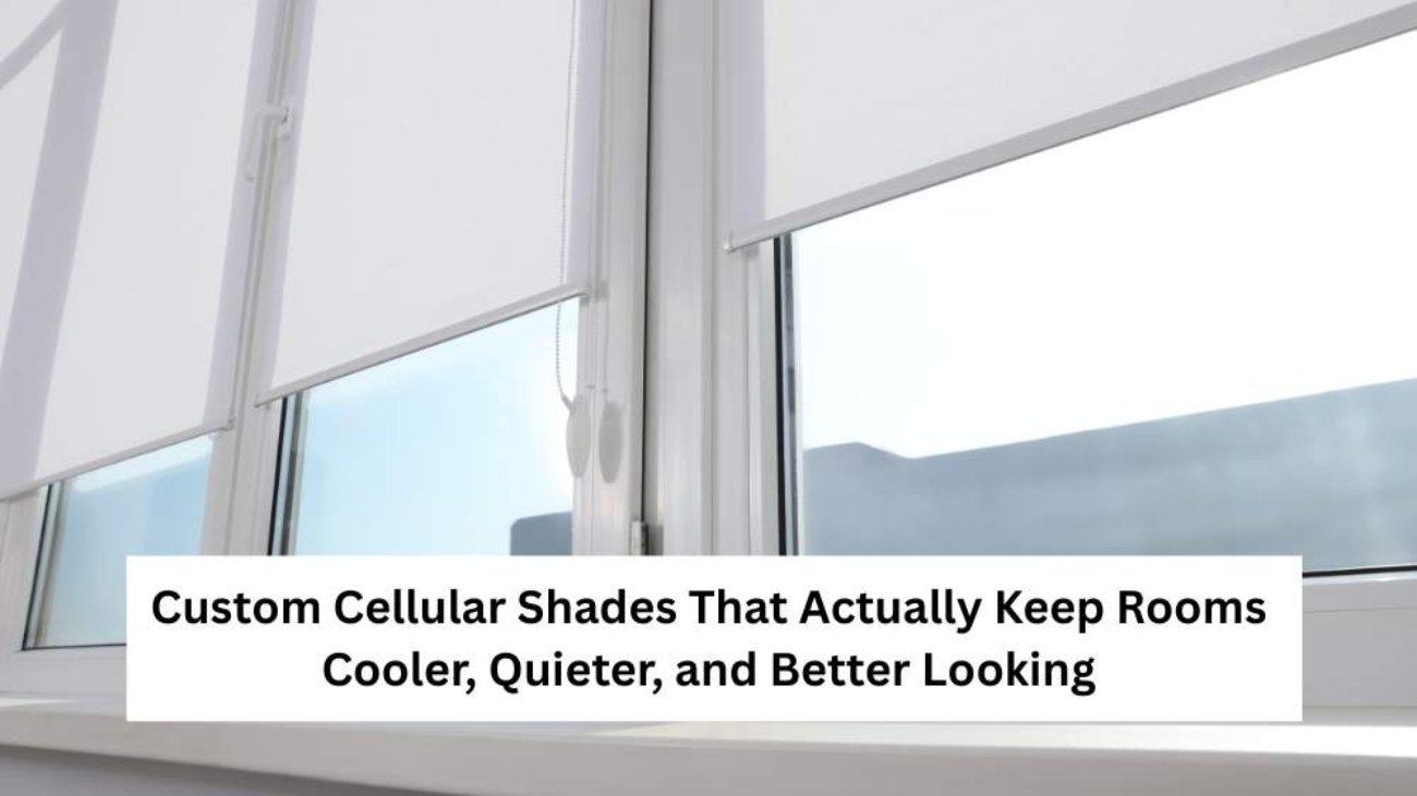 Custom Cellular Shades That Actually Keep Rooms Cooler, Quieter, and Better Looking