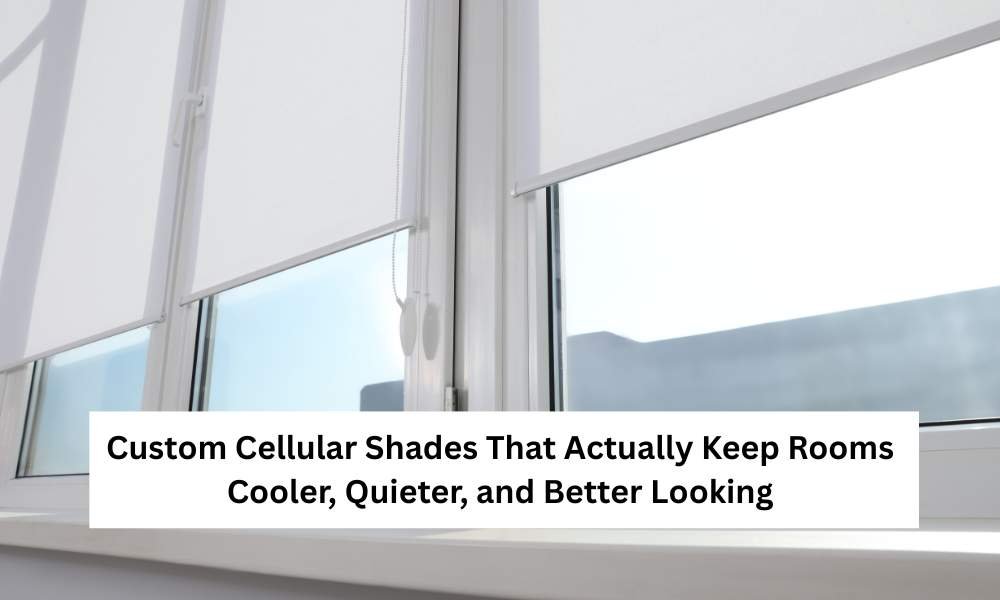 Custom Cellular Shades That Actually Keep Rooms Cooler, Quieter, and Better Looking