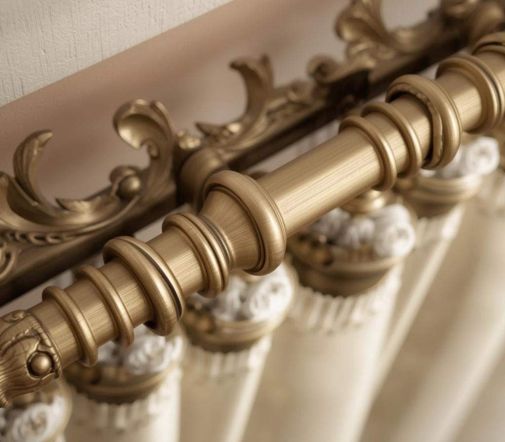 French Return Curtain Rods
