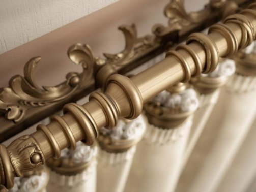 French Return Curtain Rods
